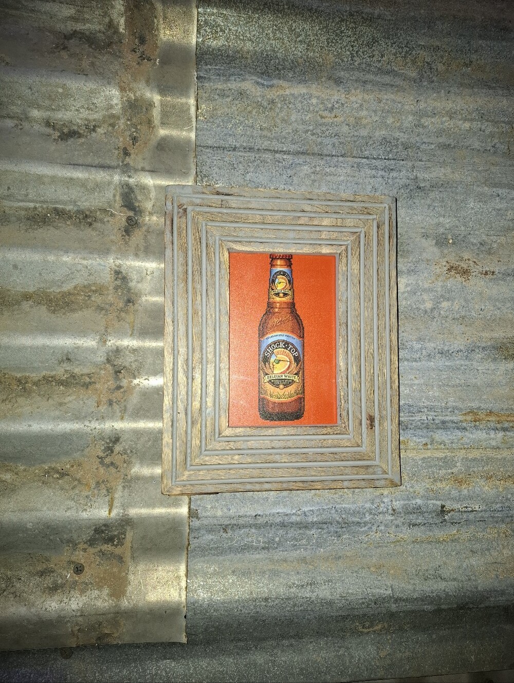 8 Bit Shock Top Beer Framed Art Ptint By Neon Nicho